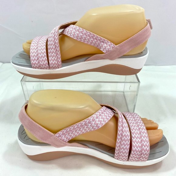 Women's Shoes Sandals Jeossy Milan 7 Pink Espadrilles NEW Platform Comfort Flats - Picture 3 of 9